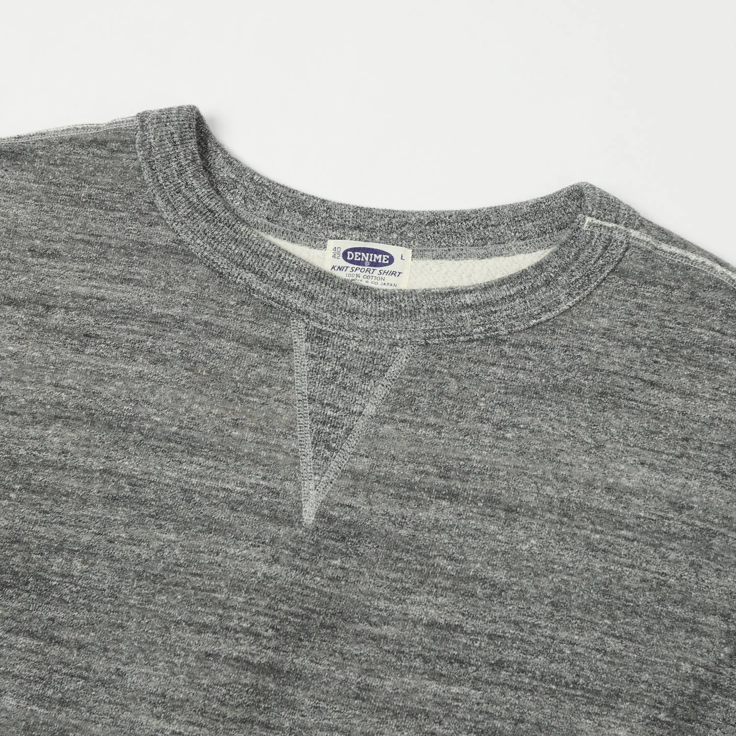 Denime Lot. 260 4-Needle Sweatshirt - Dark Grey sold by Son of a Stag product image thumbnail 2