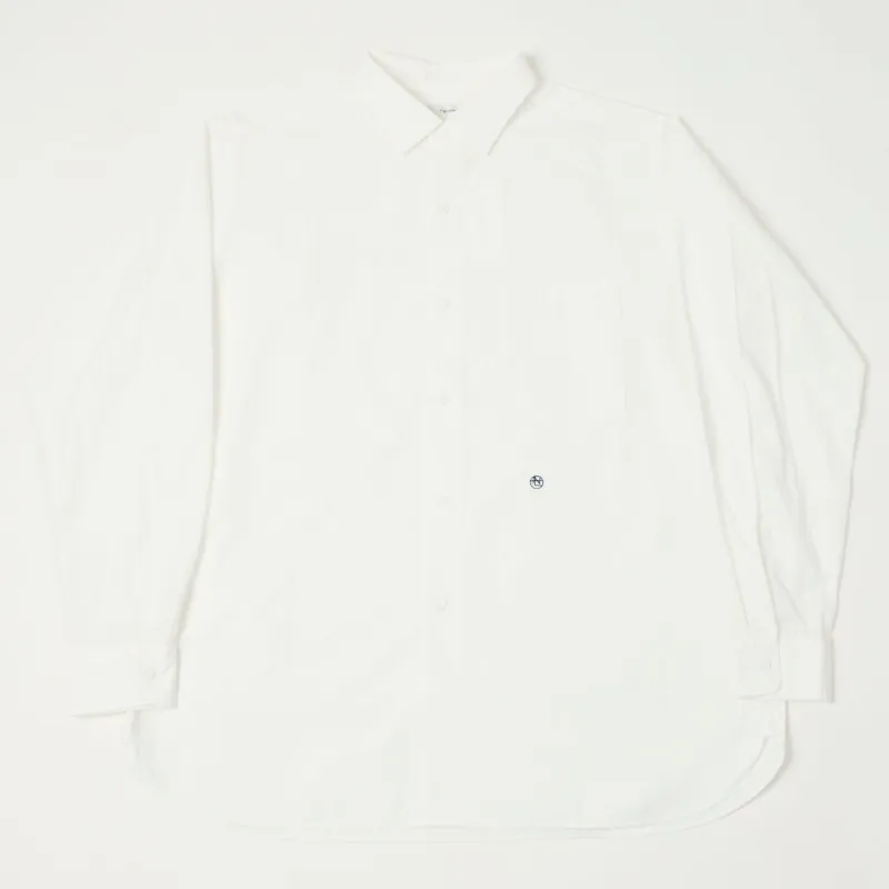 Nanamica Button Up Wind Shirt - Off White made by Nanamica