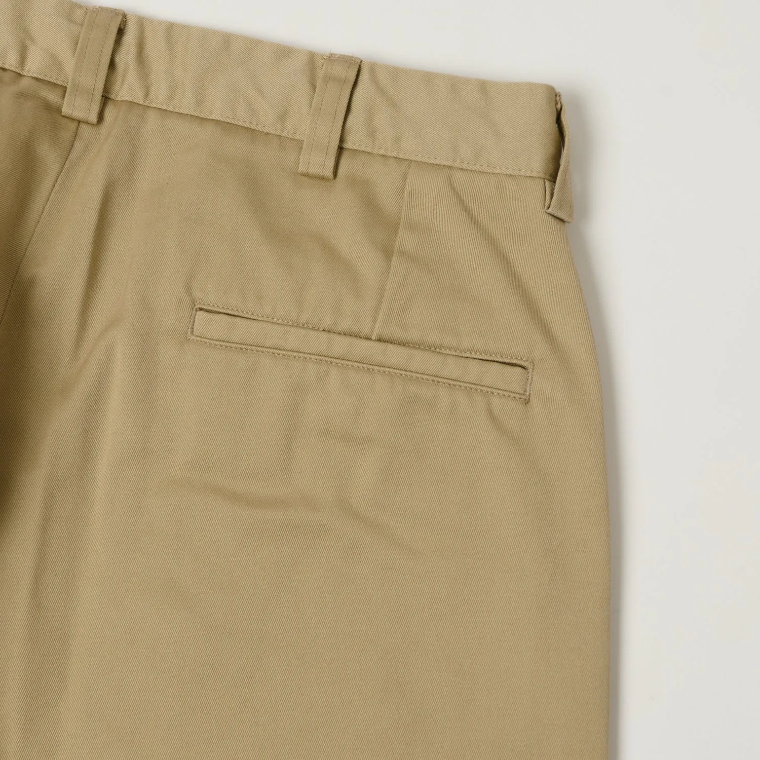 Nanamica Wide Straight Chino Pants - Khaki sold by Son of a Stag product image thumbnail 2