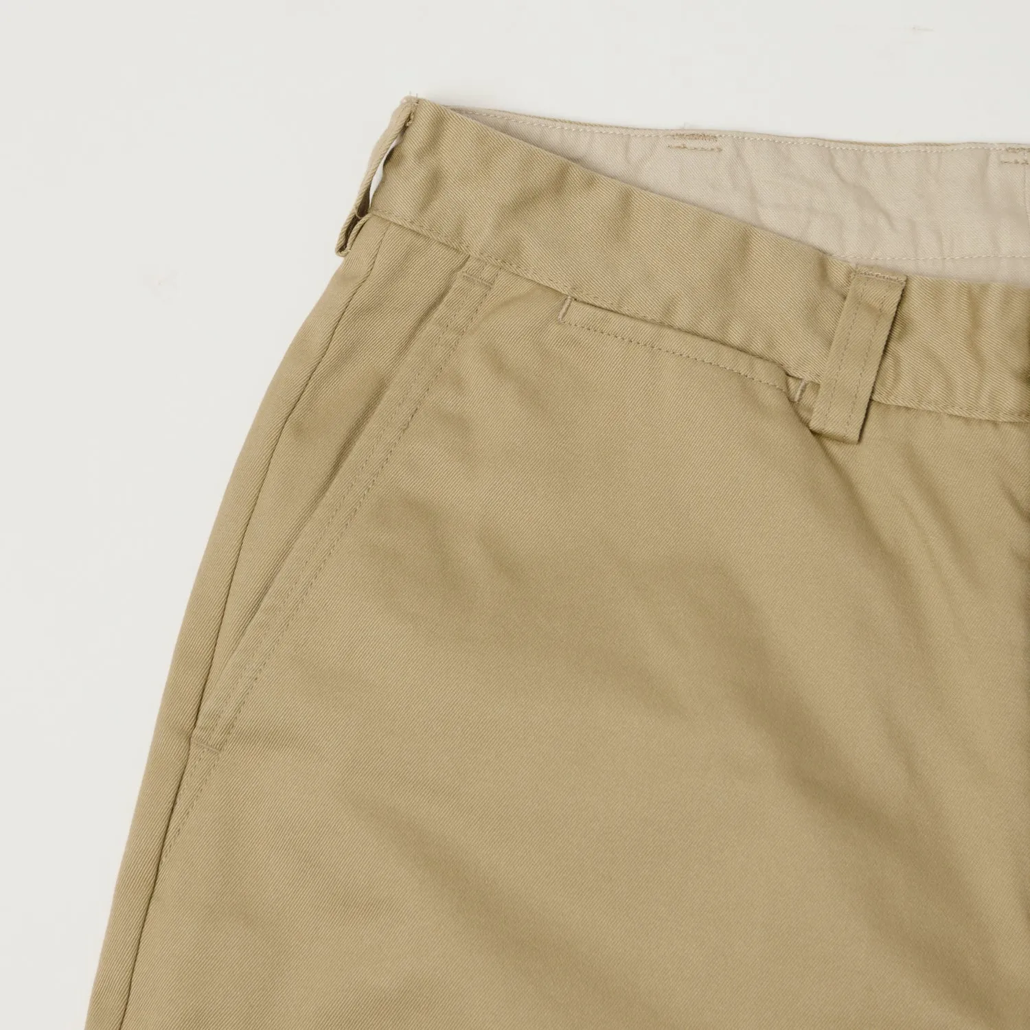 Nanamica Wide Straight Chino Pants - Khaki sold by Son of a Stag product image thumbnail 3