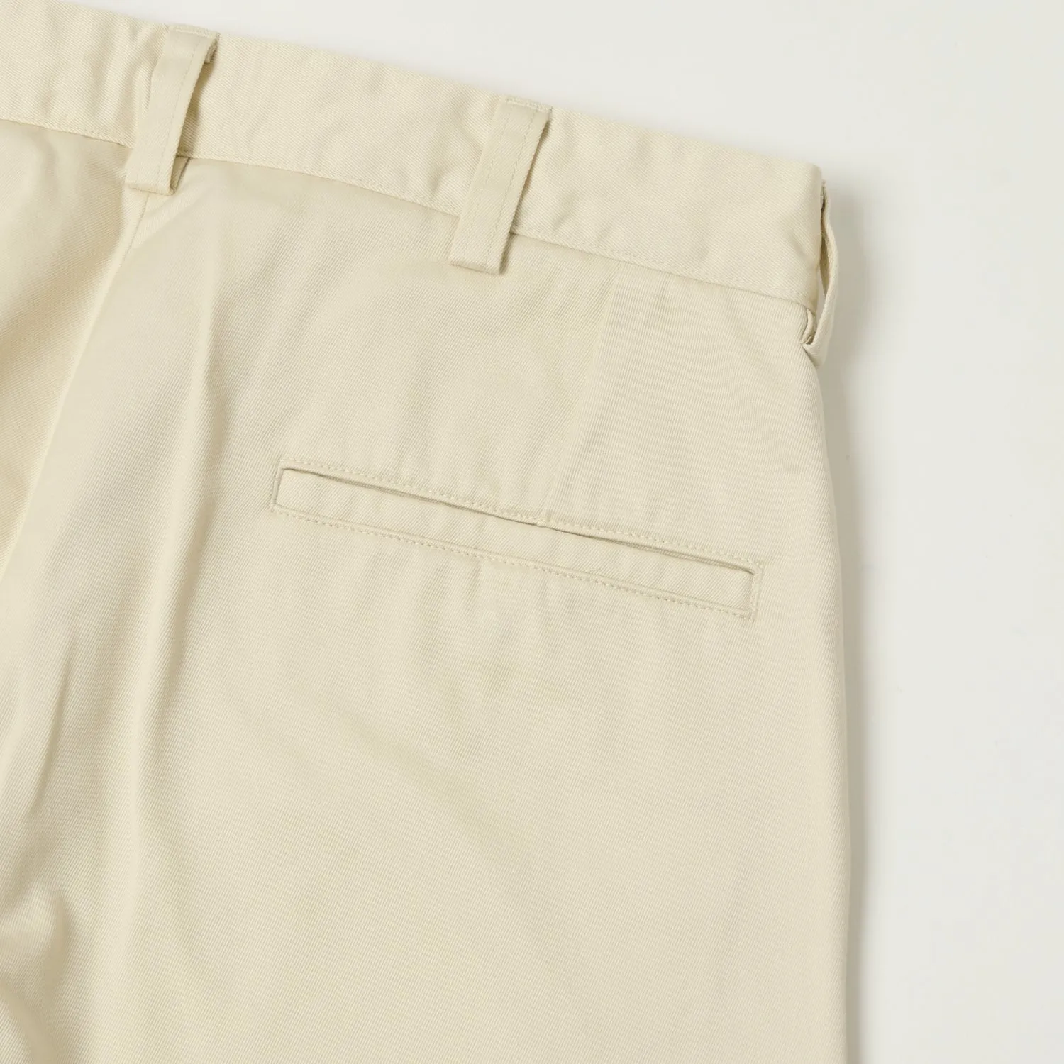 Nanamica Wide Straight Chino Pants - Dry Sand sold by Son of a Stag product image thumbnail 2
