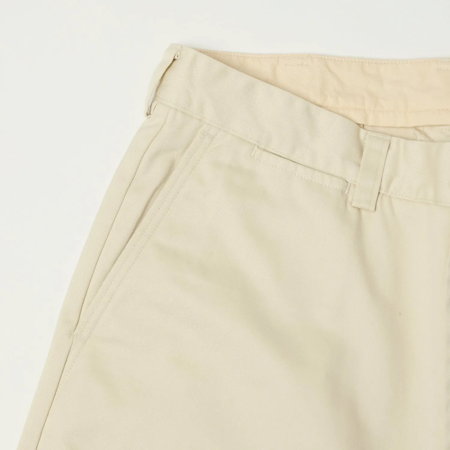 Nanamica Wide Straight Chino Pants - Dry Sand sold by Son of a Stag product image thumbnail 3