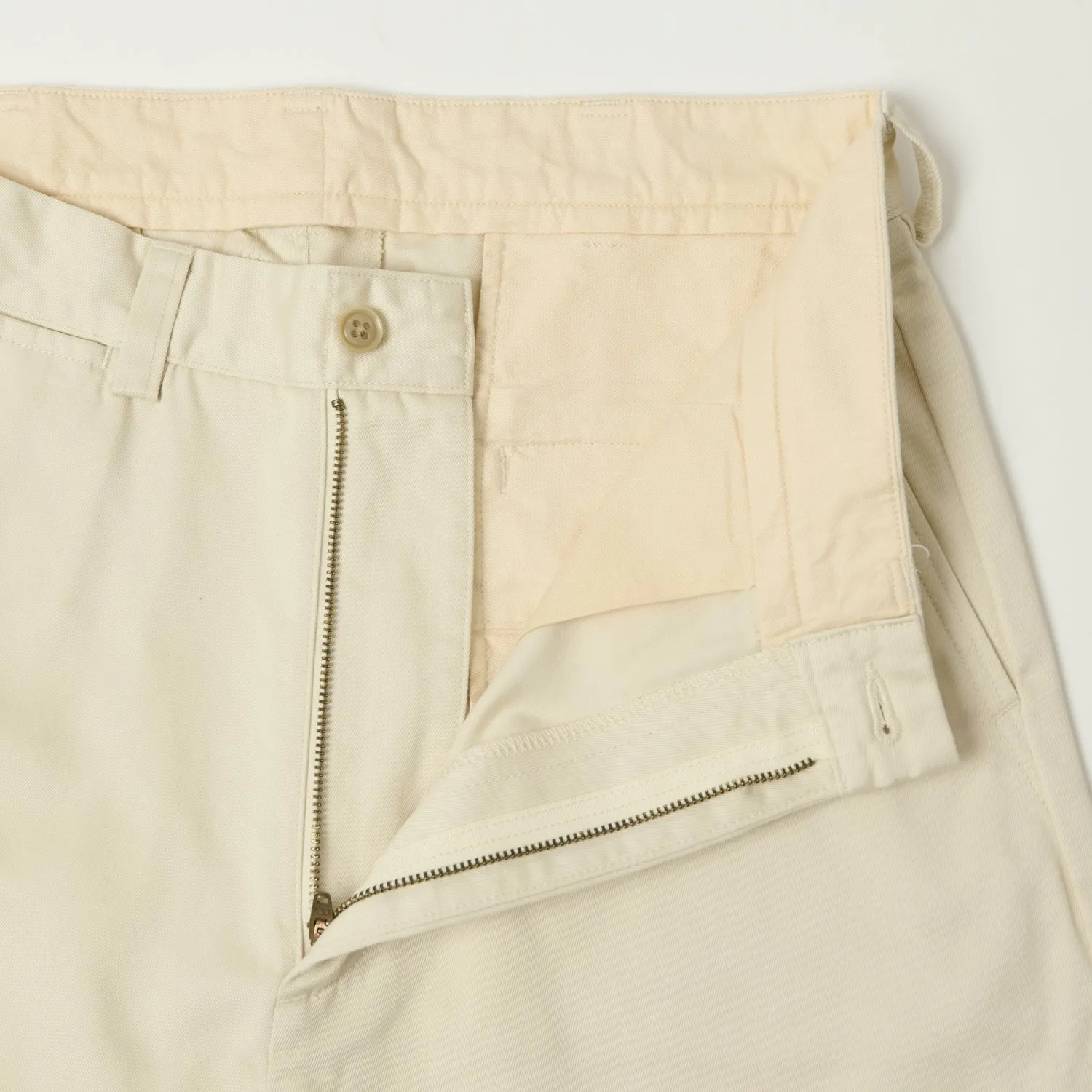 Nanamica Wide Straight Chino Pants - Dry Sand sold by Son of a Stag product image thumbnail 4