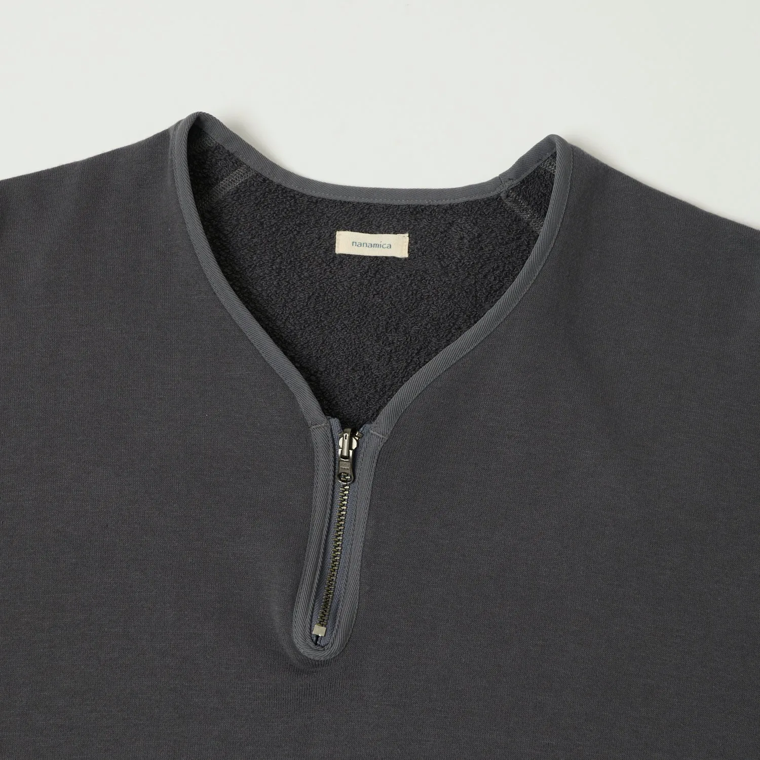 Nanamica Reversible Half Zip Sweatshirt - Charcoal Gray sold by Son of a Stag product image thumbnail 2