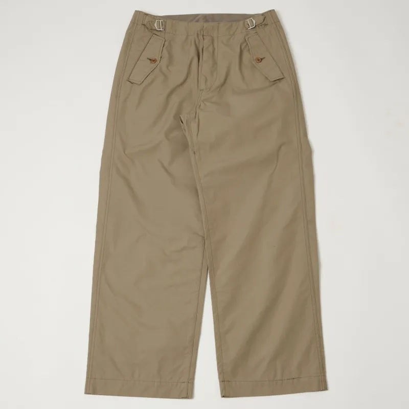 Nanamica Side Belt Wide Pants - Taupe sold by Son of a Stag