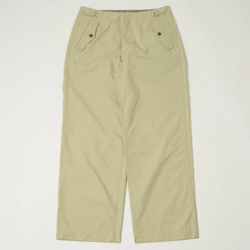 Nanamica Side Belt Wide Pants - Light Green sold by Son of a Stag