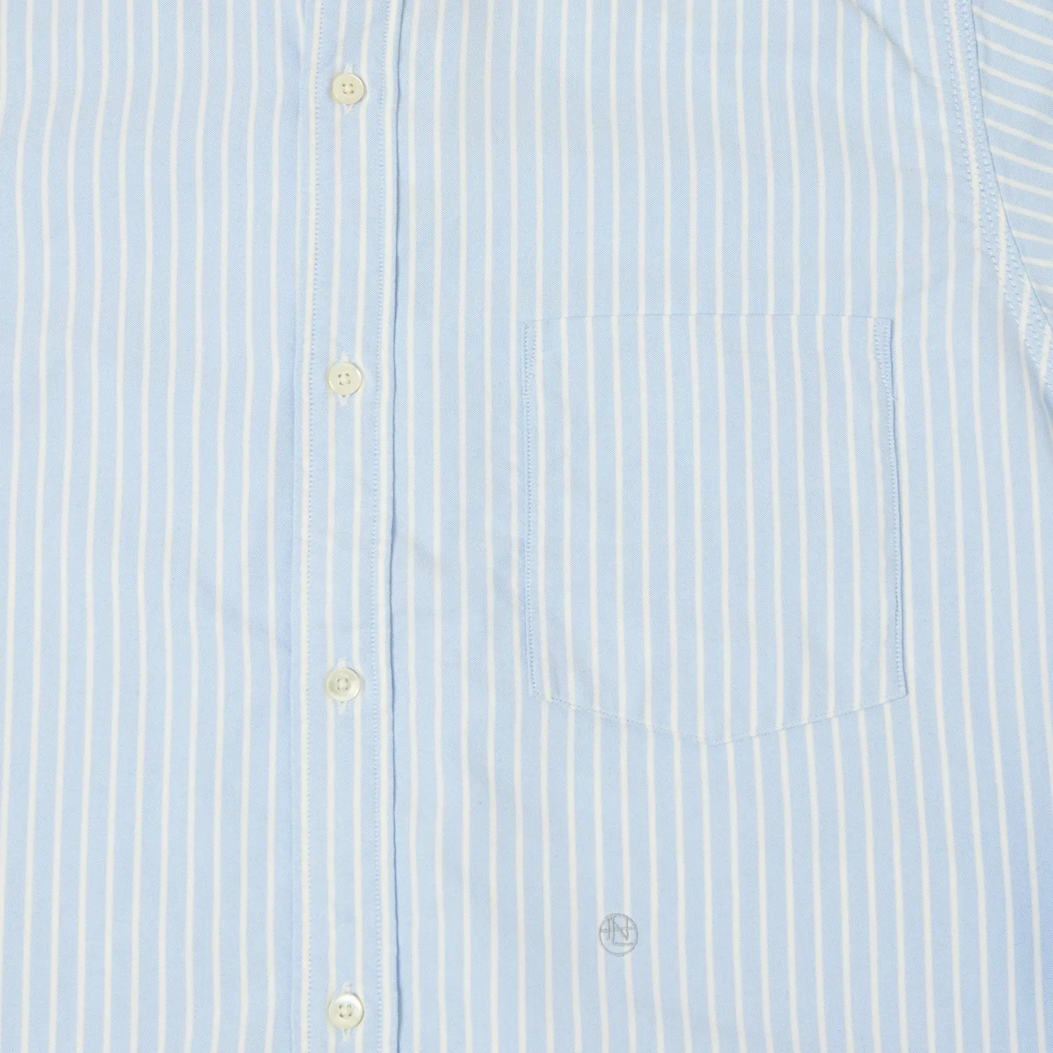 Nanamica Button Down Stripe Wind Shirt - Navy sold by Son of a Stag product image thumbnail 5