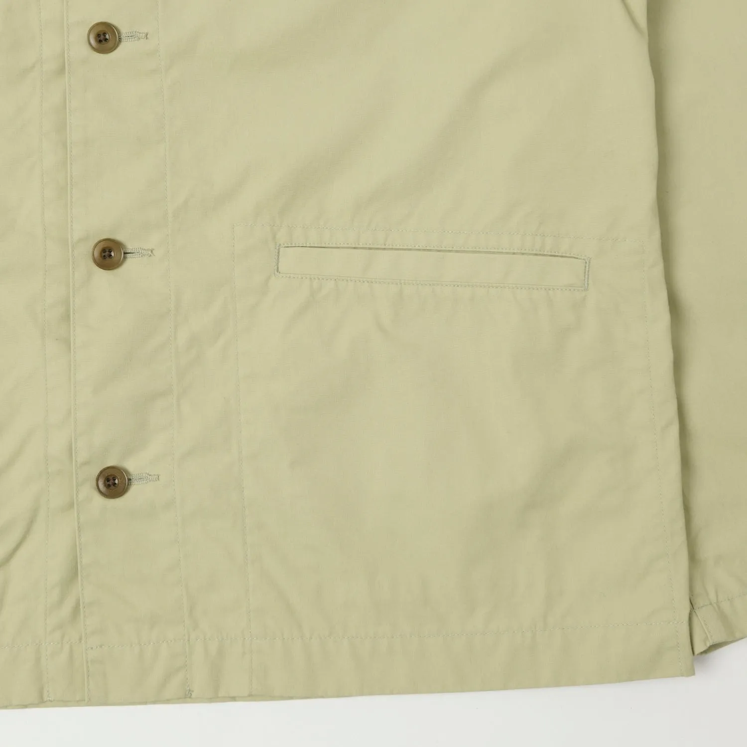 Nanamica Band Collar Shirt Jacket - Light Green sold by Son of a Stag product image thumbnail 3