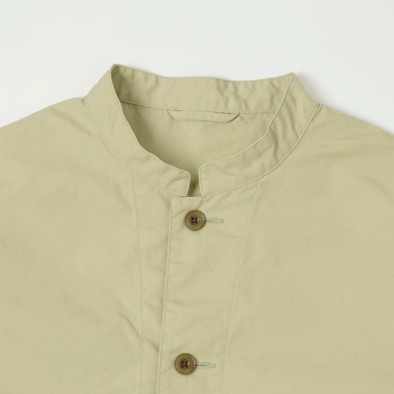 Nanamica Band Collar Shirt Jacket - Light Green sold by Son of a Stag product image thumbnail 2