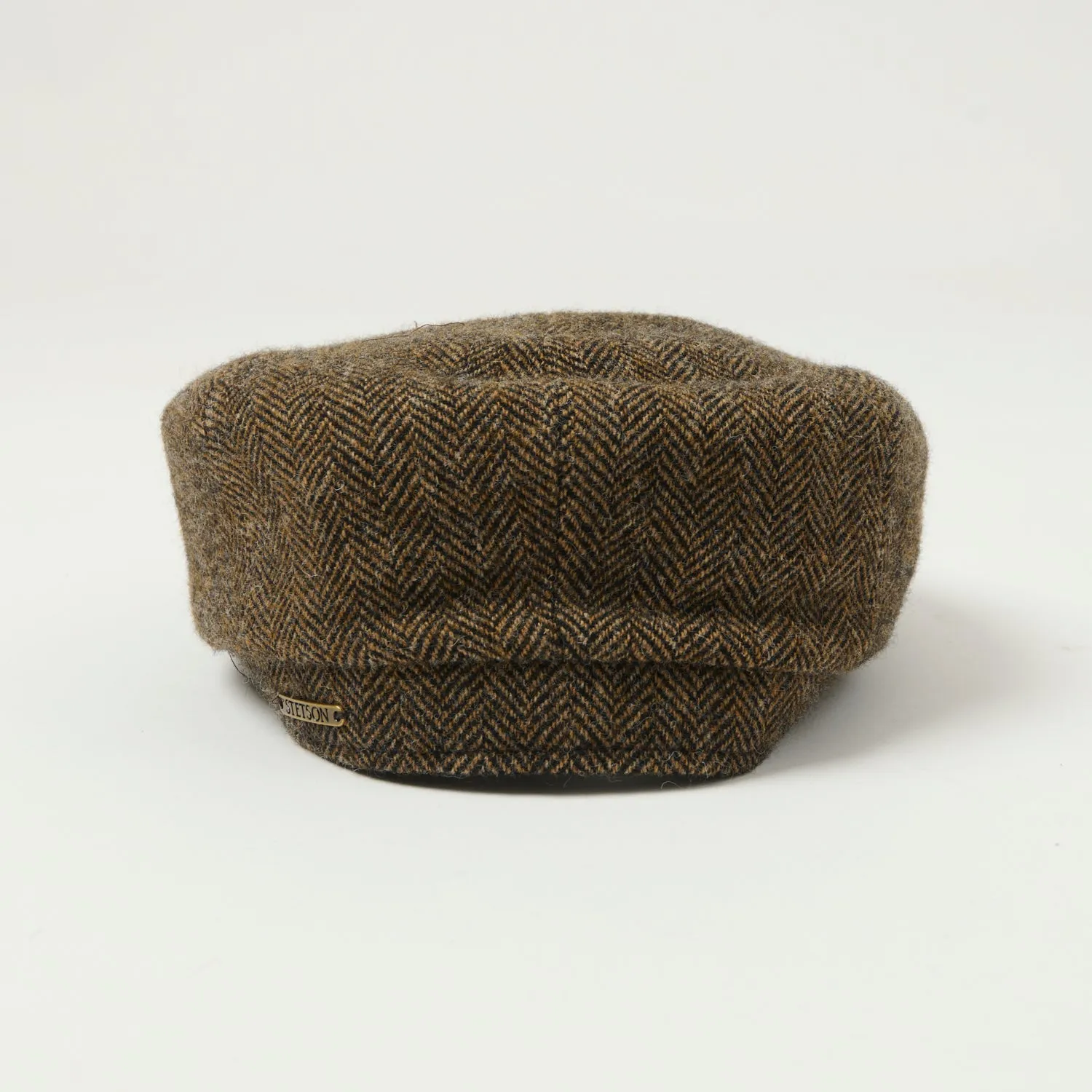 Stetson Hatteras Woolrich Herringbone Flat Cap - Brown sold by Son of a Stag product image thumbnail 3