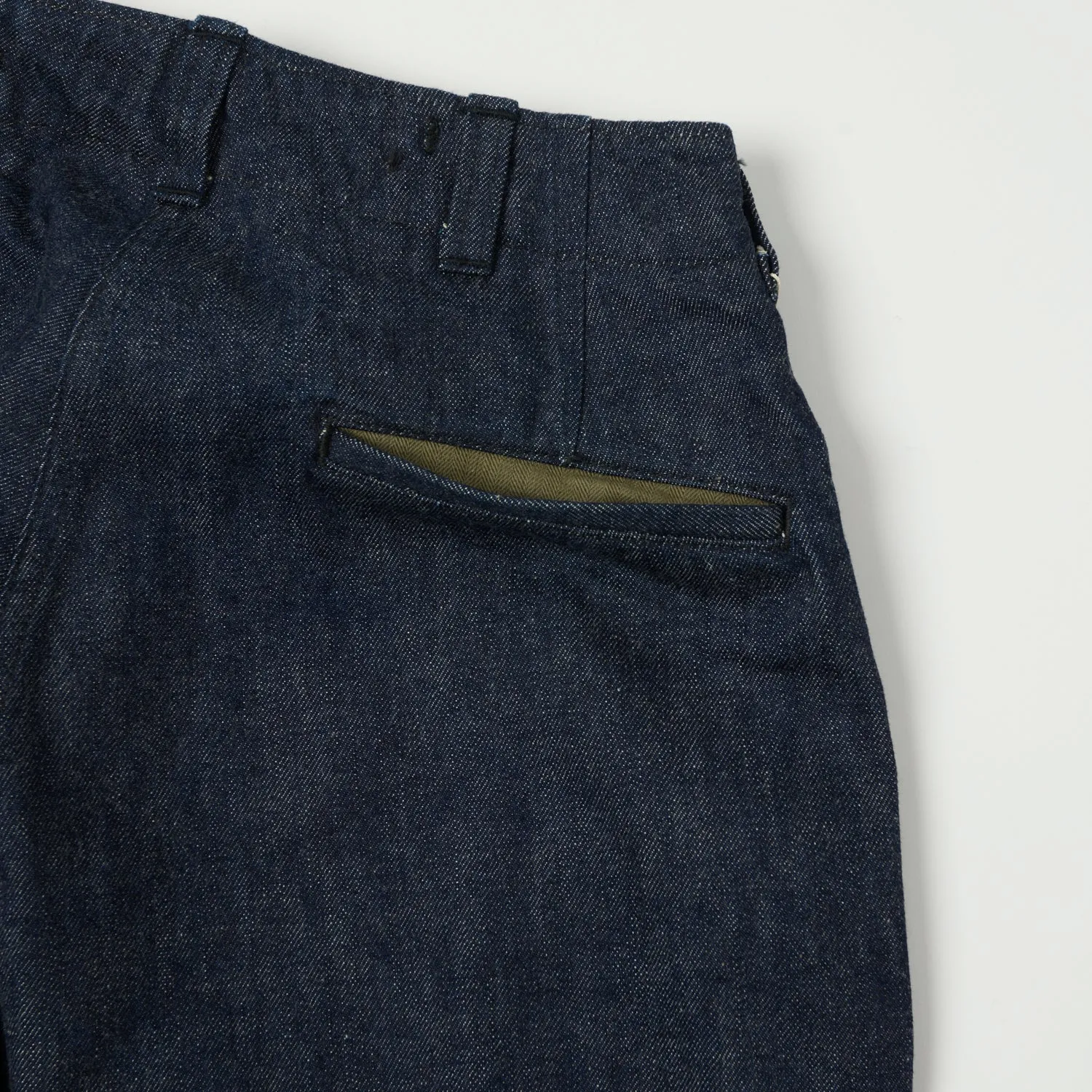 Buzz Rickson's Civillian Model M-43 Denim Trousers - One Wash sold by Son of a Stag product image thumbnail 2