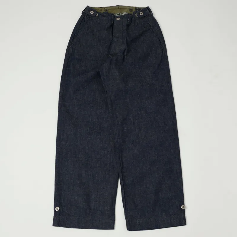 Buzz Rickson's Civillian Model M-43 Denim Trousers - One Wash sold by Son of a Stag