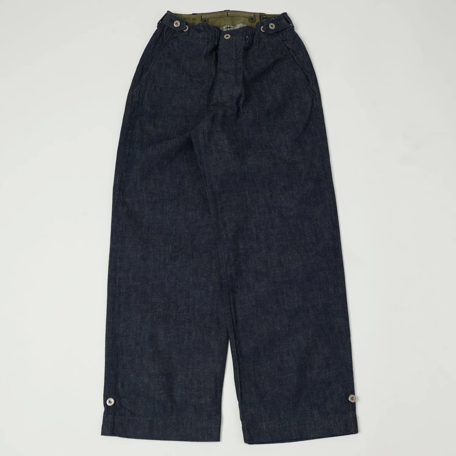 Buzz Rickson's Civillian Model M-43 Denim Trousers - One Wash sold by Son of a Stag