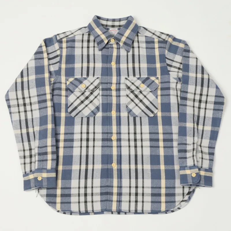 Warehouse & Co 3104 Plaid Flannel Shirt - Blue/Black sold by Son of a Stag