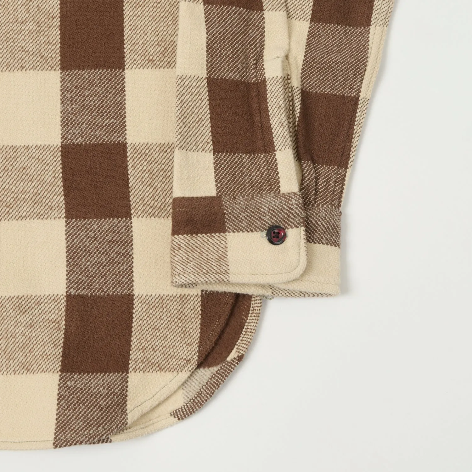 Warehouse & Co 3104 Buffalo Check Flannel Shirt - Brown sold by Son of a Stag product image thumbnail 3