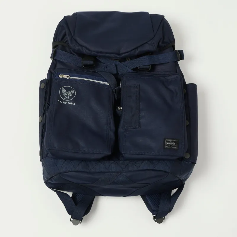 Porter-Yoshida & Co. Flying Ace Backpack - Navy sold by Son of a Stag