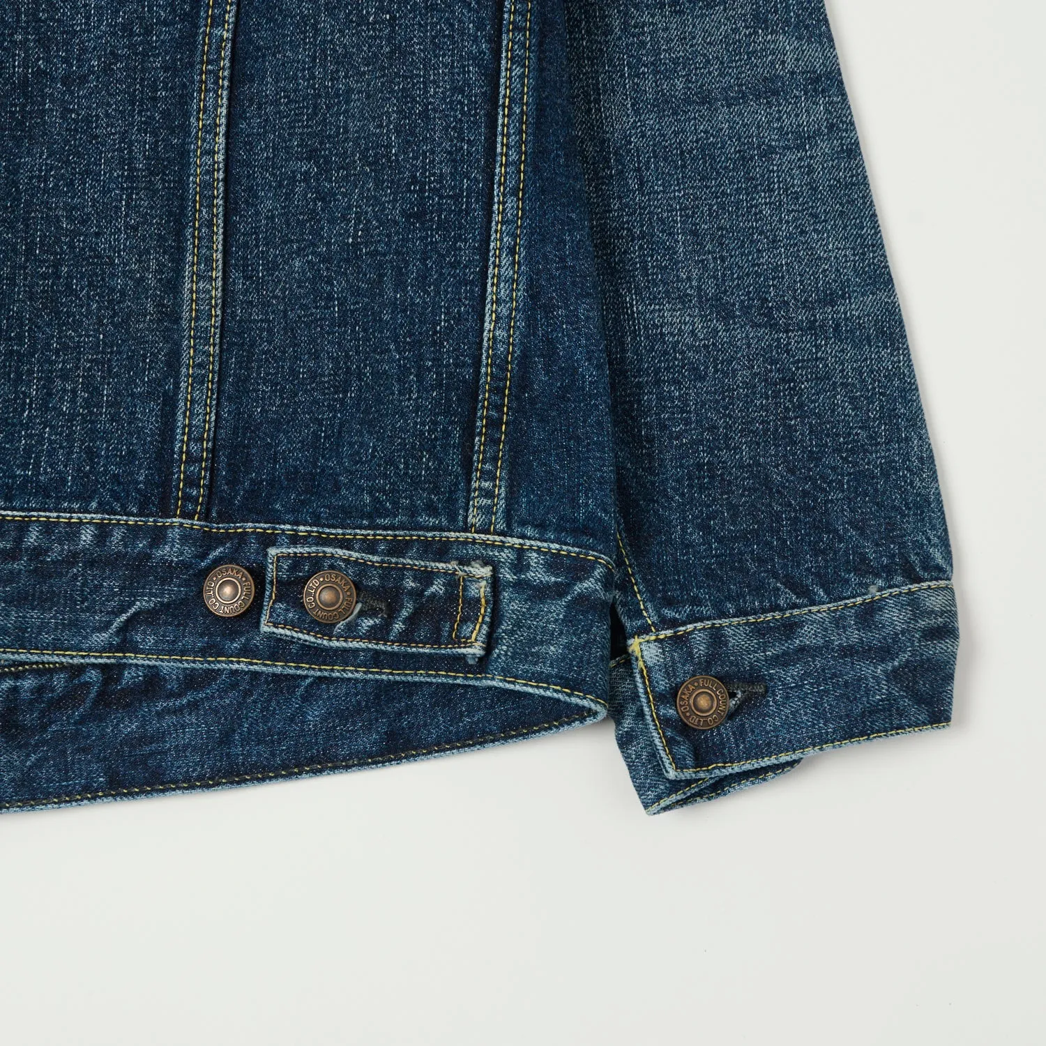 FULLCOUNT 2101XX 15.5oz Type III Denim Jacket - 'Fear of the Dark' Wash sold by Son of a Stag product image thumbnail 3