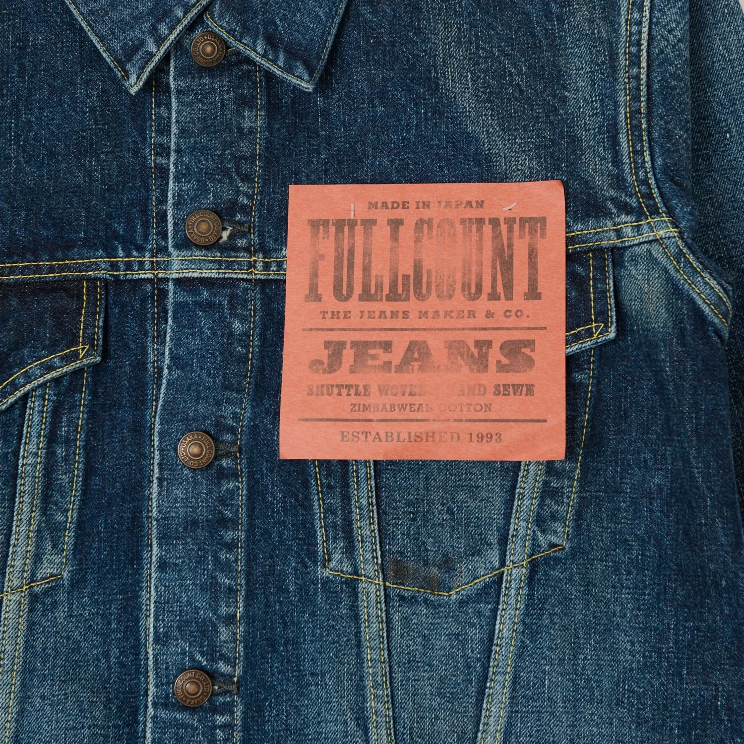 FULLCOUNT 2101XX 15.5oz Type III Denim Jacket - 'Fear of the Dark' Wash sold by Son of a Stag product image thumbnail 4