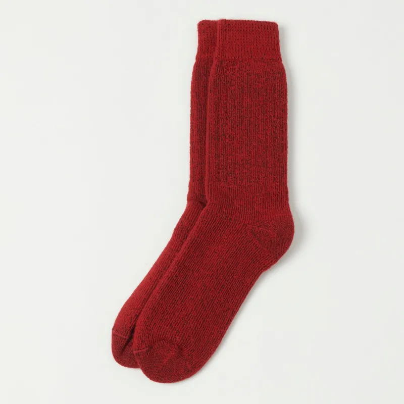 Chamula Alpaca Super Warm Sock - Red sold by Son of a Stag