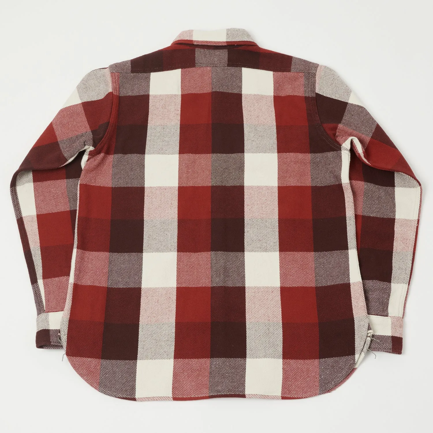 Warehouse & Co 3104 Buffalo Check Flannel Shirt - Dark Red sold by Son of a Stag product image thumbnail 5