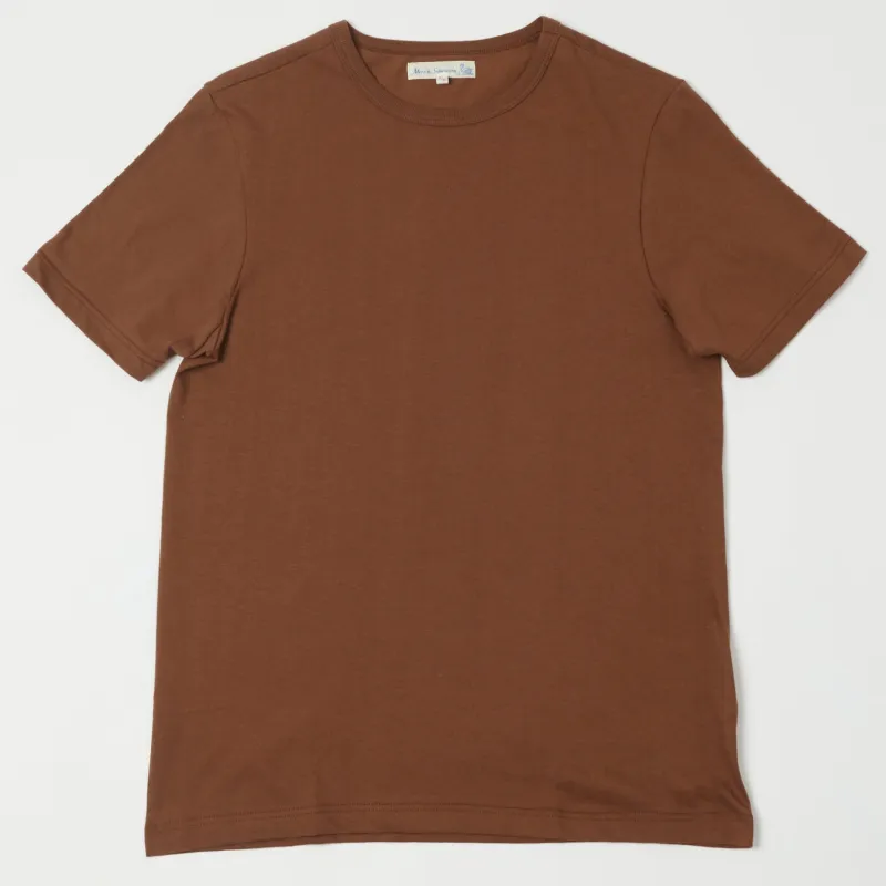 Merz b. Schwanen 1950s Classic Lightweight T-Shirt - Tan sold by Son of a Stag