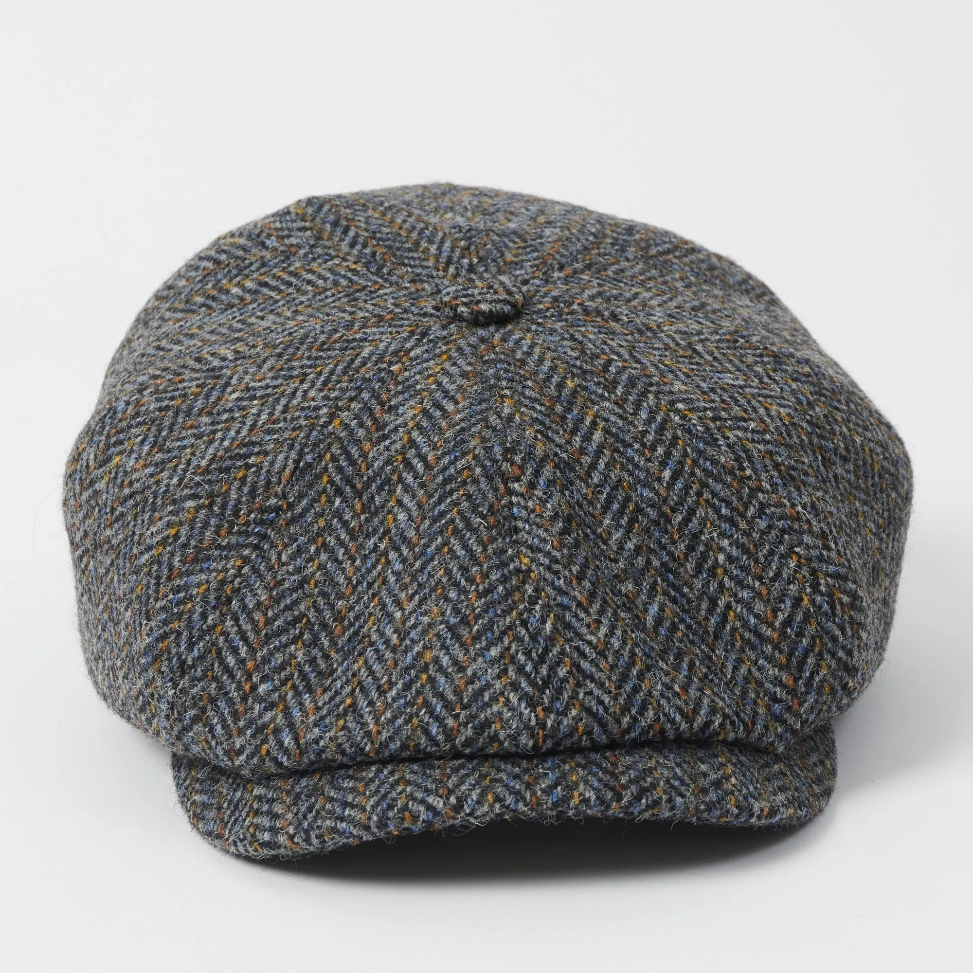Stetson Hatteras Harris Tweed Flat Cap - Blue/Grey sold by Son of a Stag product image thumbnail 2