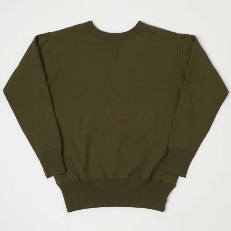 Dubbleworks Single V Sweatshirt - Olive sold by Son of a Stag