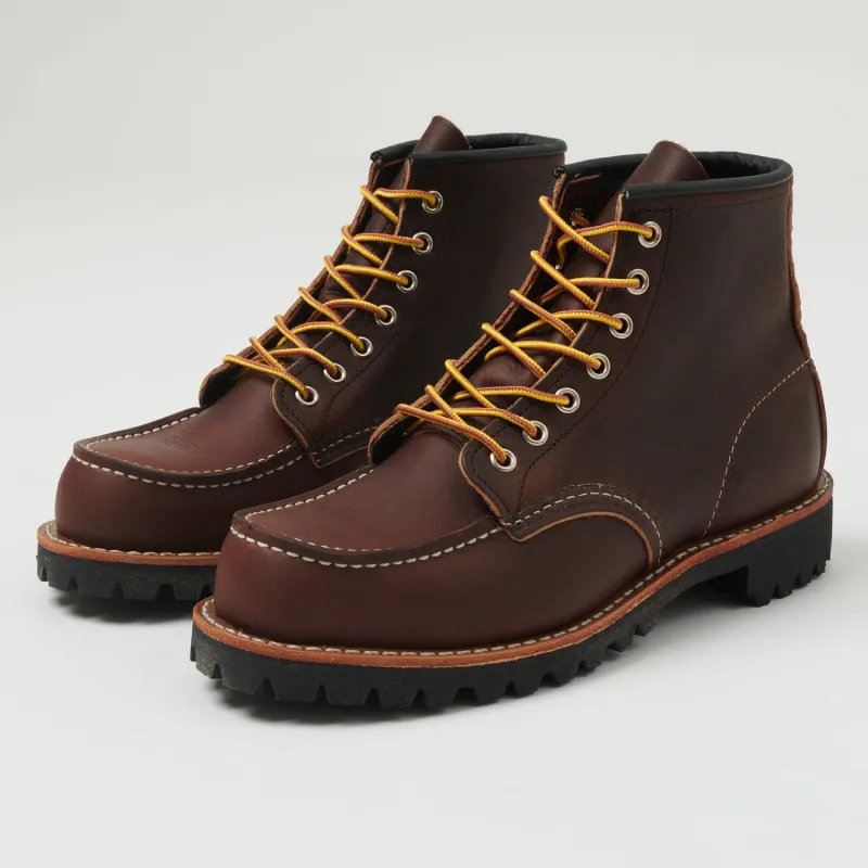 Red Wing 8146 Roughneck Moc Toe Work Boot - Briar Oil Slick sold by Son of a Stag