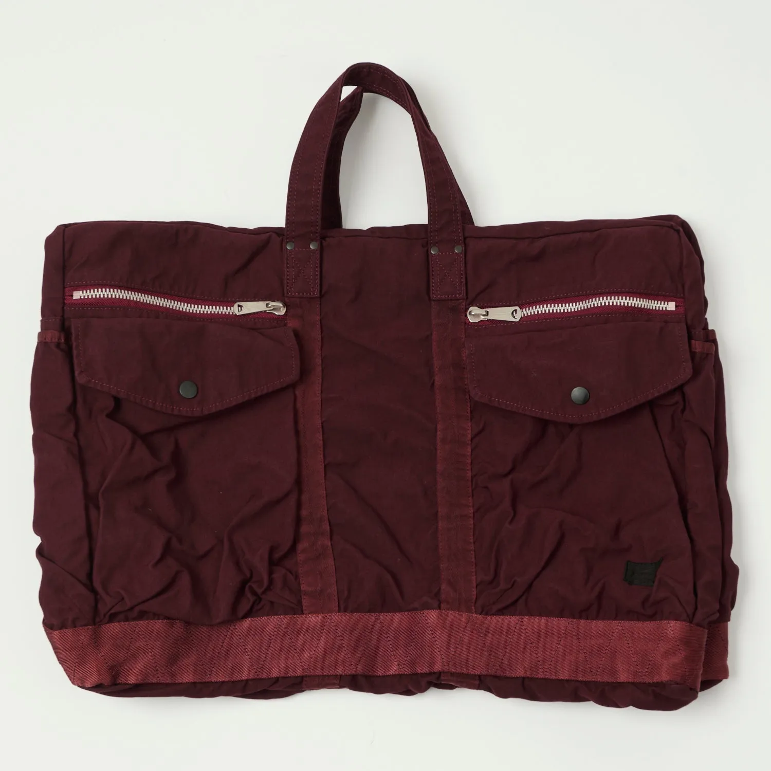 Porter-Yoshida & Co. Large Crag 2-Way Boston Bag - Burgundy sold by Son of a Stag