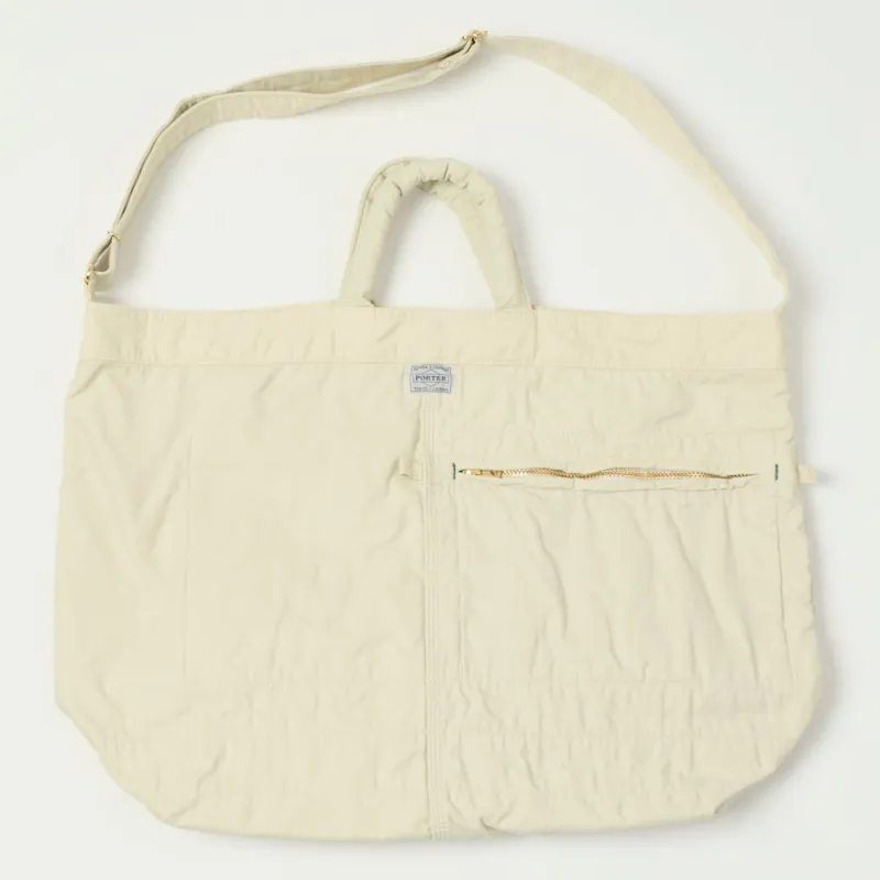 Porter-Yoshida & Co. Large Mile 2-Way Tote Bag - White sold by Son of a Stag