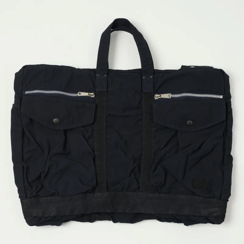 Porter-Yoshida & Co. Large Crag 2-Way Boston Bag  - Navy sold by Son of a Stag