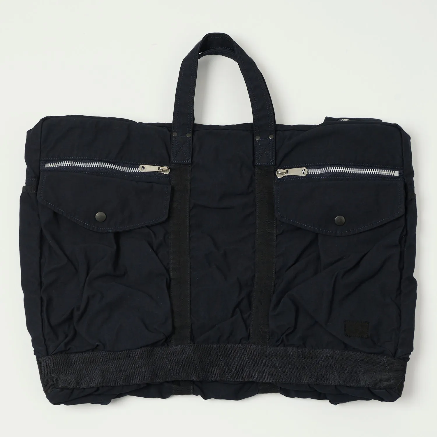 Porter-Yoshida & Co. Large Crag 2-Way Boston Bag - Navy sold by Son of a Stag