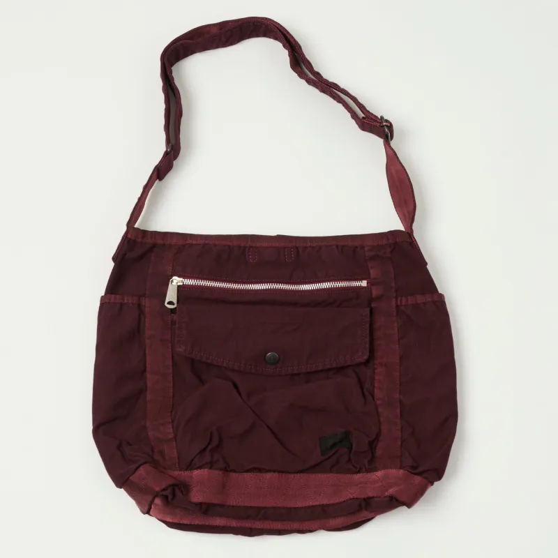 Porter-Yoshida & Co. Large Crag Shoulder Bag  - Burgundy sold by Son of a Stag
