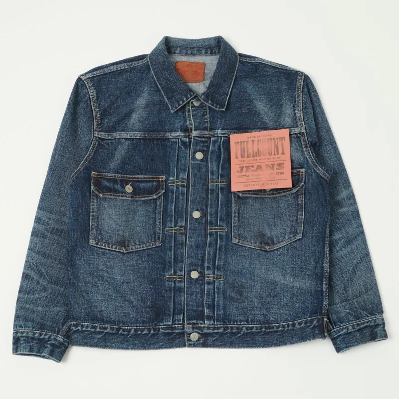 Full Count 2102XX 15.5oz Type II Denim Jacket - 'Fear of the Dark' Wash sold by Son of a Stag