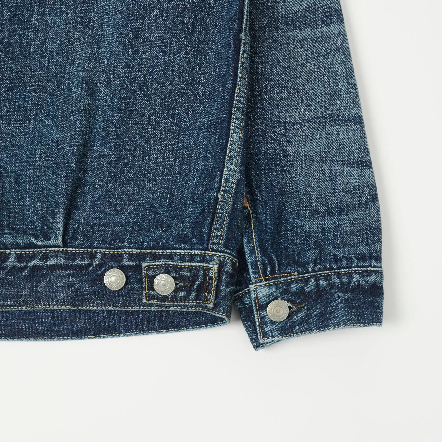 FULLCOUNT 2102XX 15.5oz Type II Denim Jacket - 'Fear of the Dark' Wash sold by Son of a Stag product image thumbnail 5