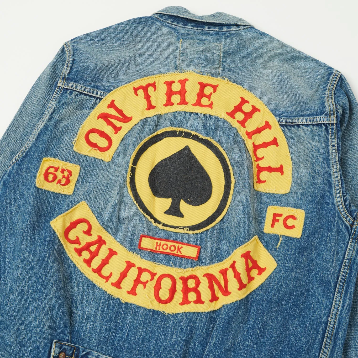 FULLCOUNT 2107HA Patched 13.7oz Type I Denim Jacket - 'Dartford' Wash sold by Son of a Stag product image thumbnail 2