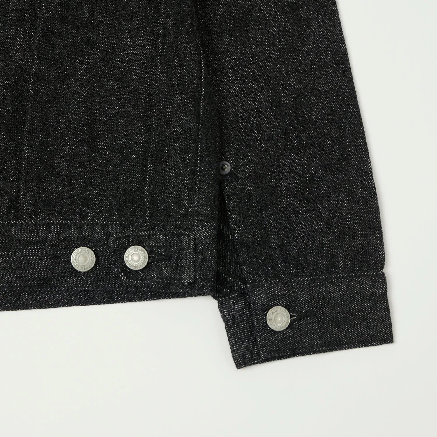 Full Count 2102 13.7oz Type II Denim Jacket - Black One Wash sold by Son of a Stag product image thumbnail 5