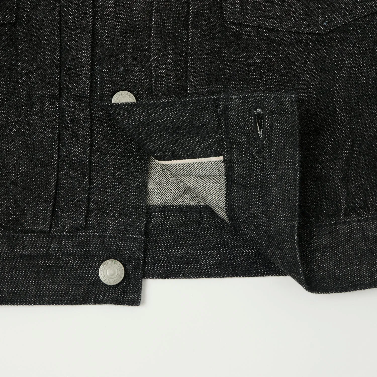 Full Count 2102 13.7oz Type II Denim Jacket - Black One Wash sold by Son of a Stag product image thumbnail 4