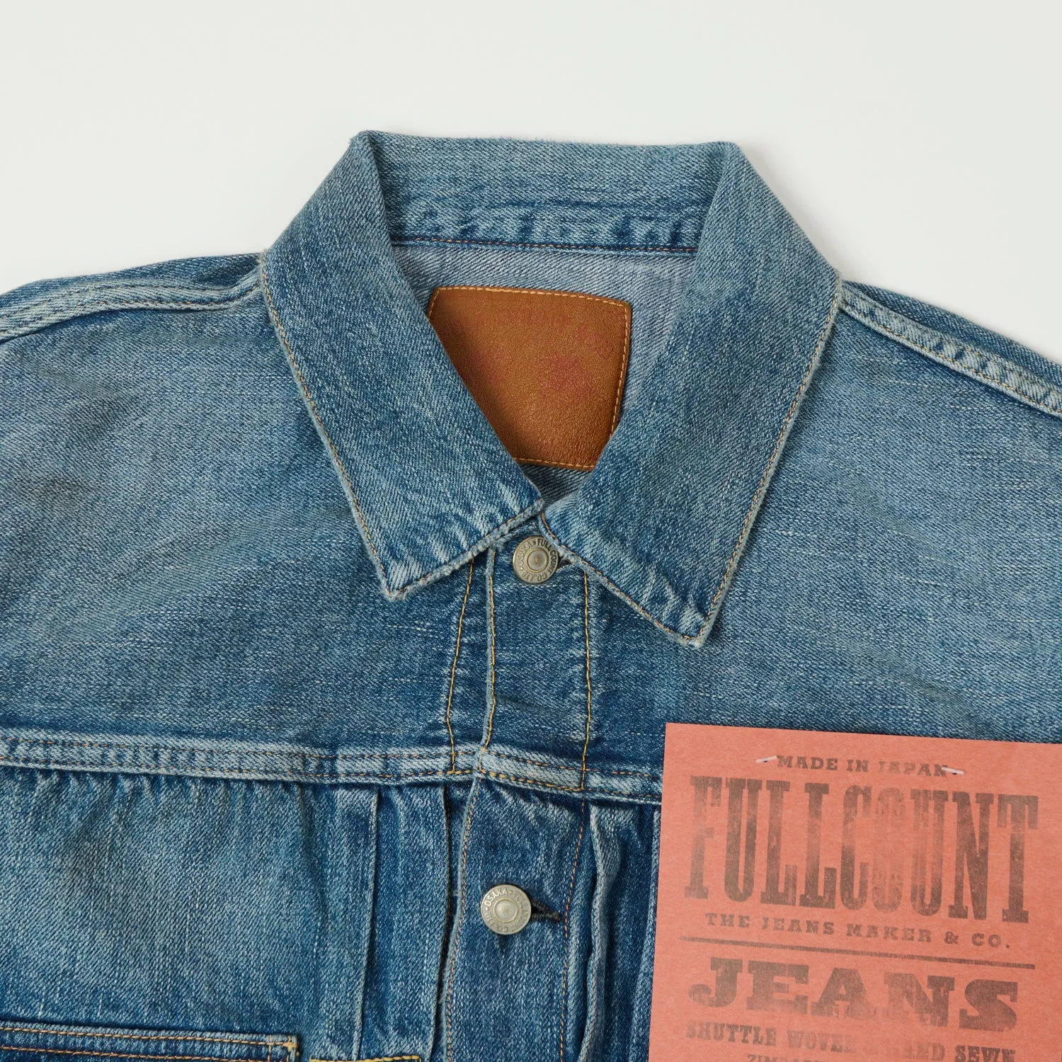 FULLCOUNT 2102SS 'Super Smooth' 11.5oz Type II Denim Jacket - 'Dartford' Wash sold by Son of a Stag product image thumbnail 2