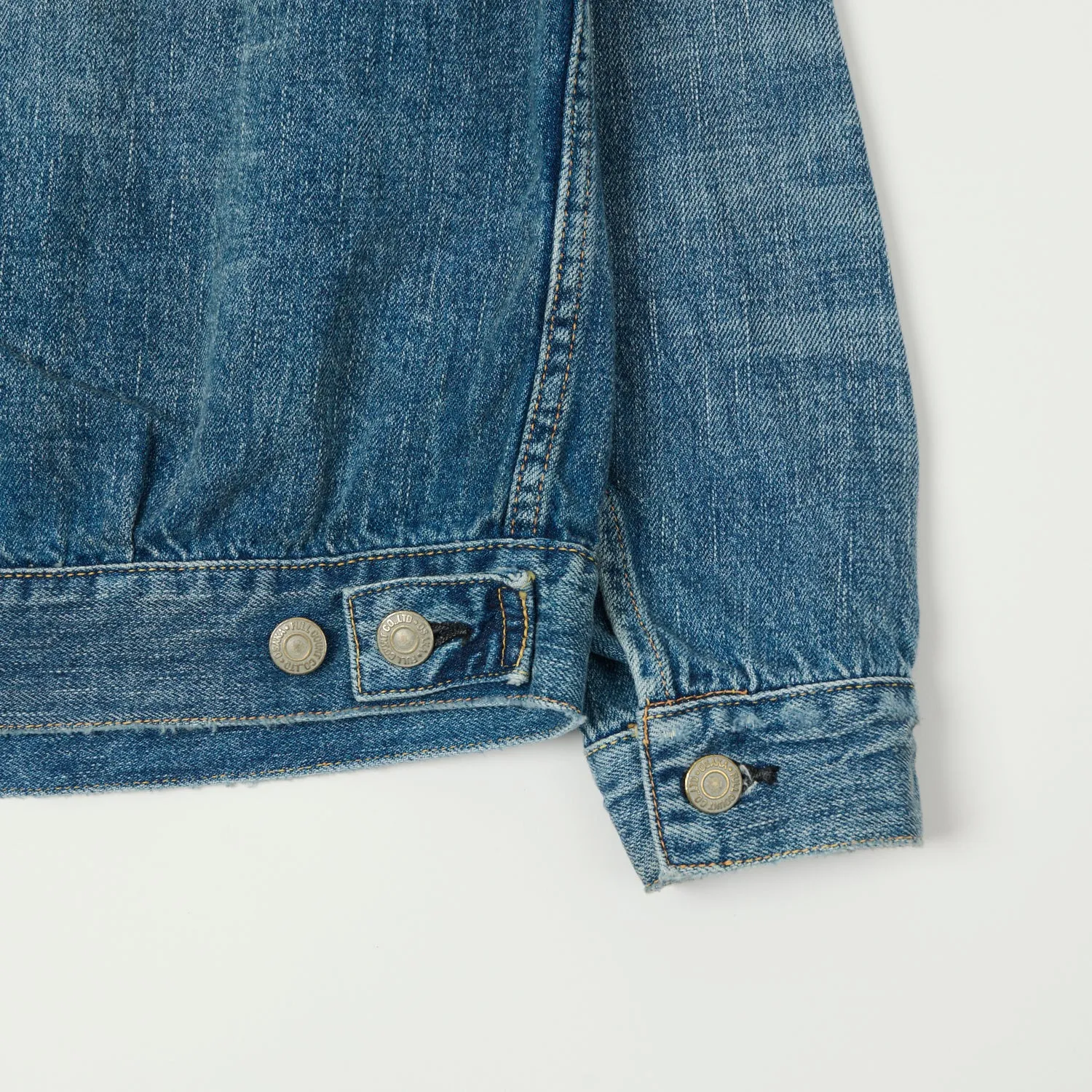 FULLCOUNT 2102SS 'Super Smooth' 11.5oz Type II Denim Jacket - 'Dartford' Wash sold by Son of a Stag product image thumbnail 5