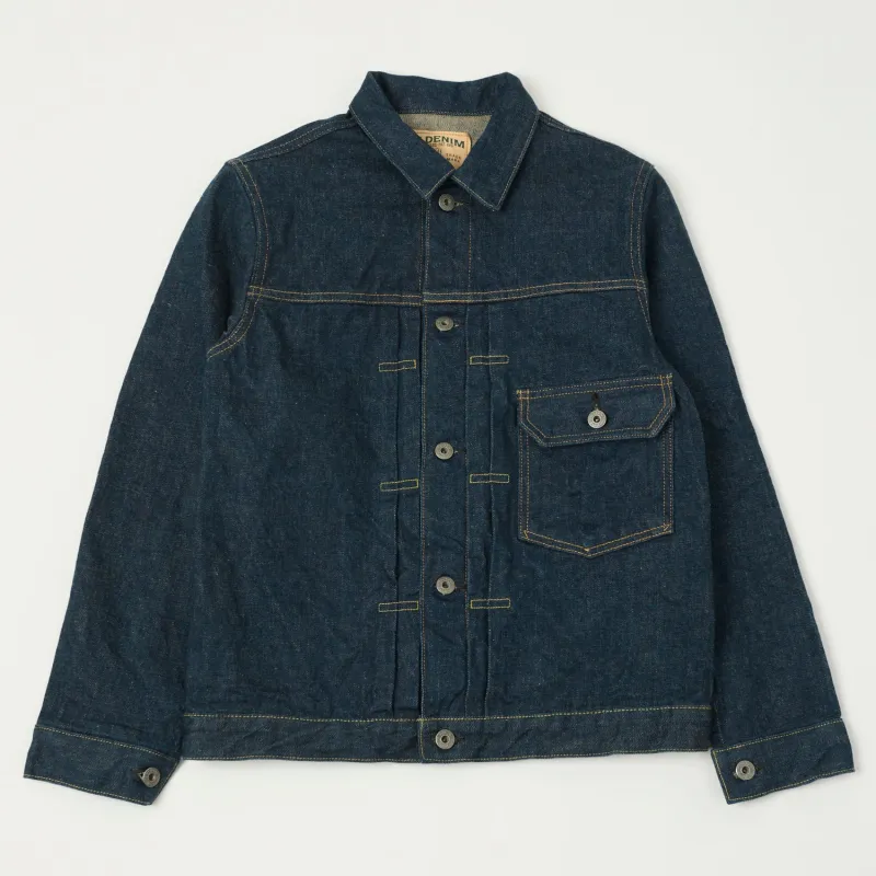 ONI Denim 01507L Ishikawadai 15oz Type-I Denim Jacket - One Wash sold by Son of a Stag