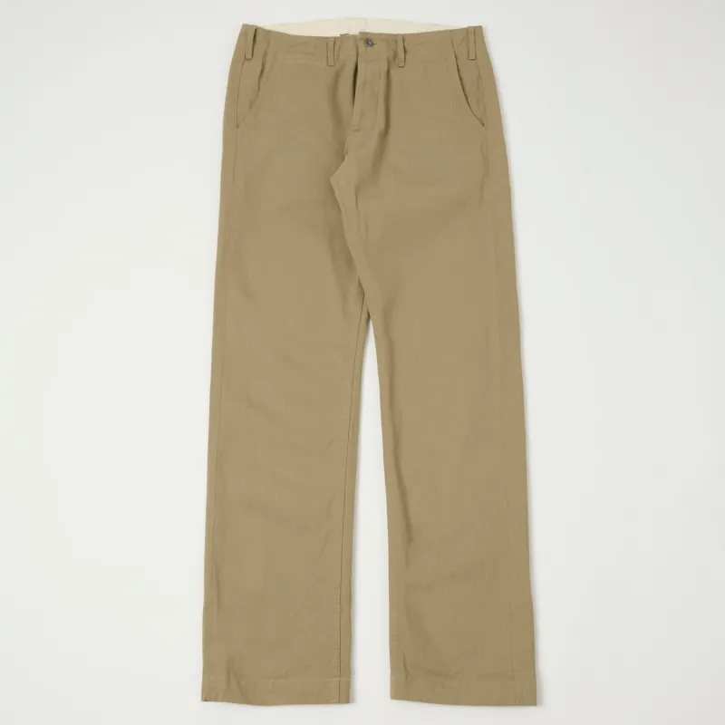 ONI Denim 737-SVC-KHB 9.5oz Selvedge Chino - Beige sold by Son of a Stag