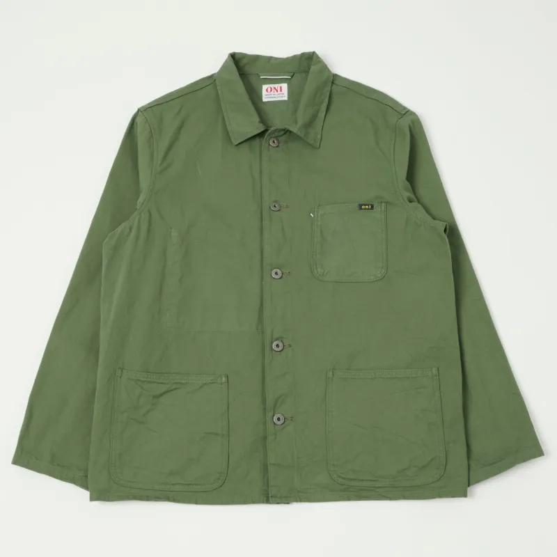 ONI Denim 03501-SVC-LOL Coverall Jacket - Light Olive sold by Son of a Stag