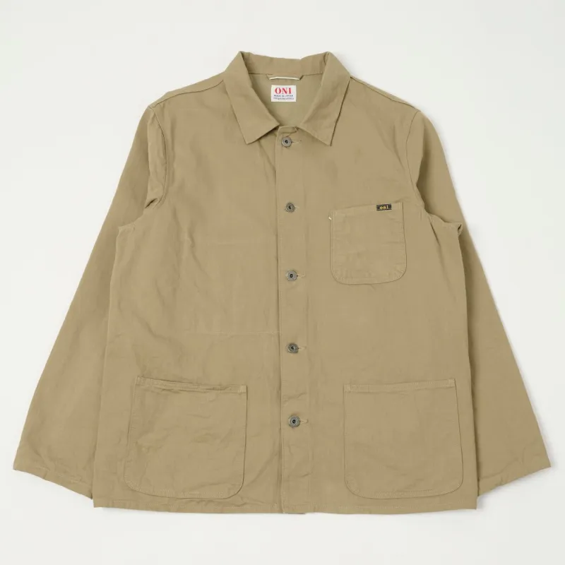 ONI Denim 03501-SVC-KHB Coverall Jacket - Beige sold by Son of a Stag