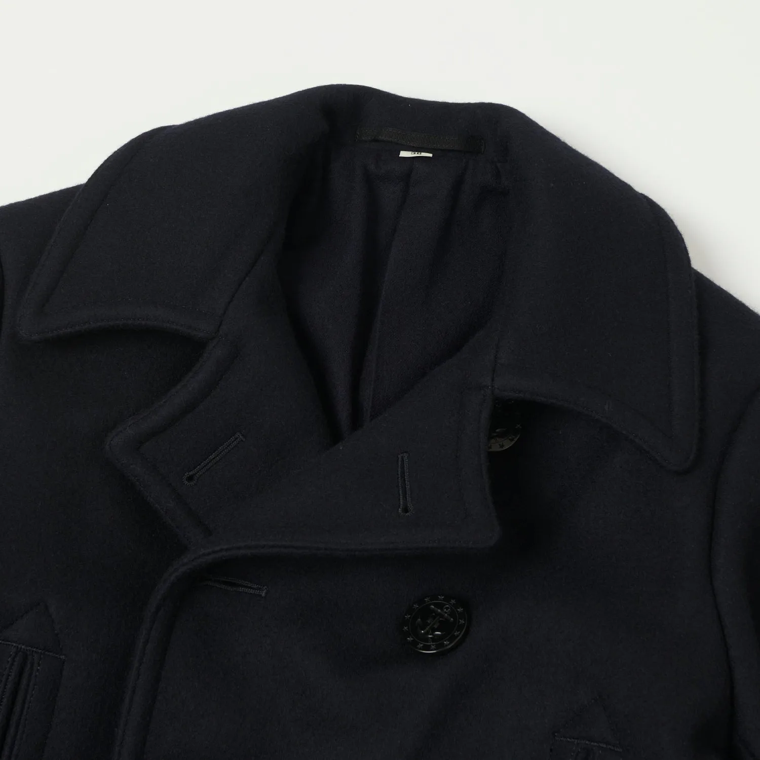 Buzz Rickson's U.S. Navy Long Pea Coat - Navy sold by Son of a Stag product image thumbnail 3