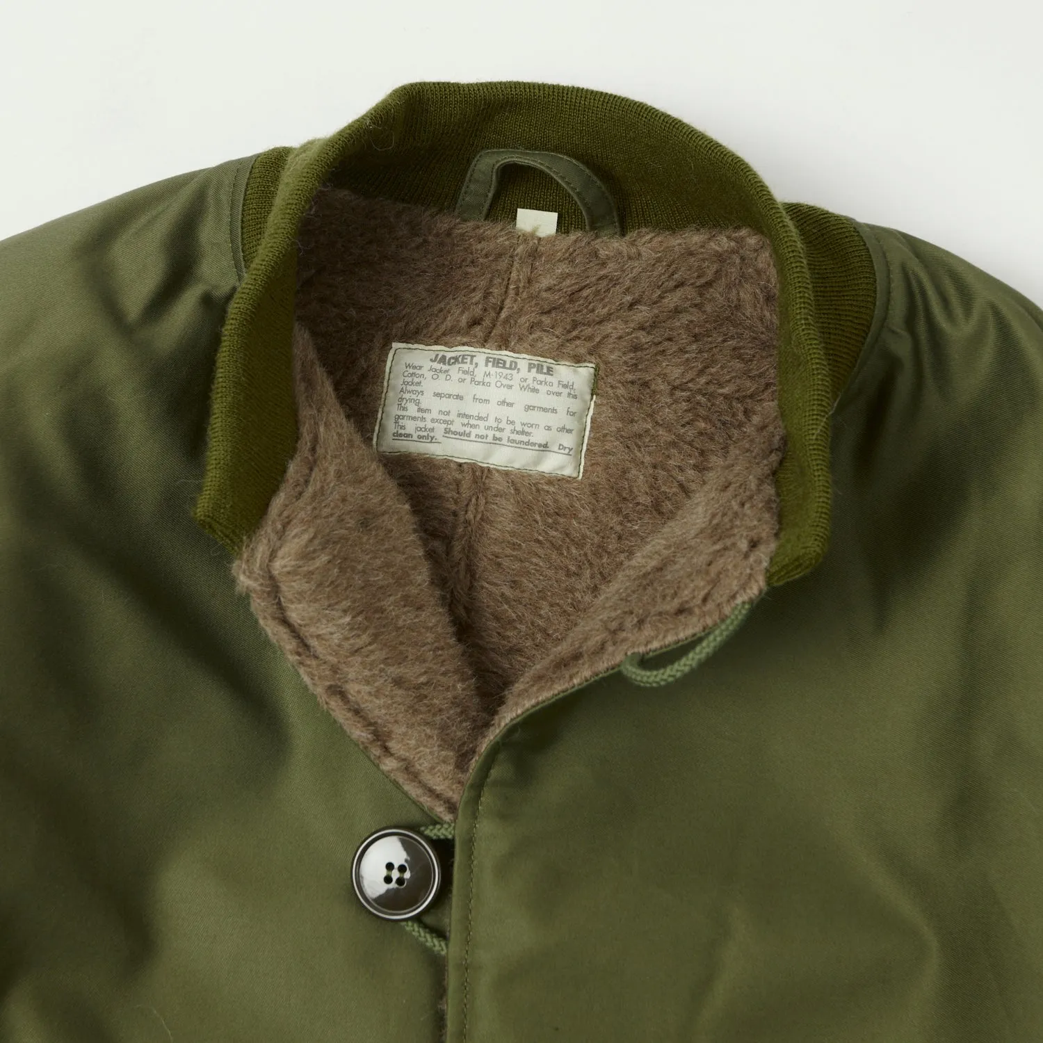 Buzz Rickson's U.S. Army M-1943 Jacket Liner - Olive sold by Son of a Stag product image thumbnail 2