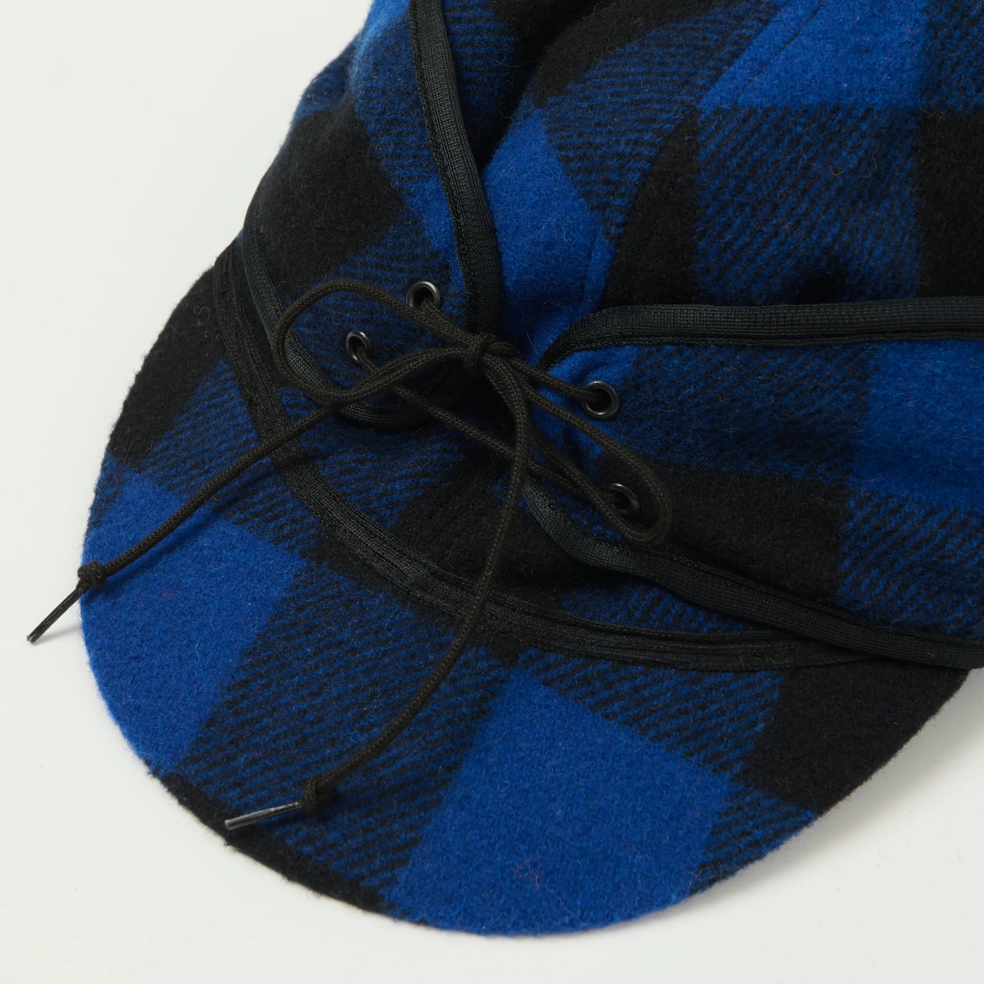 Crown Cap 1-1701 Buffalo Check Railroad Cap - Royal/Black sold by Son of a Stag product image thumbnail 2