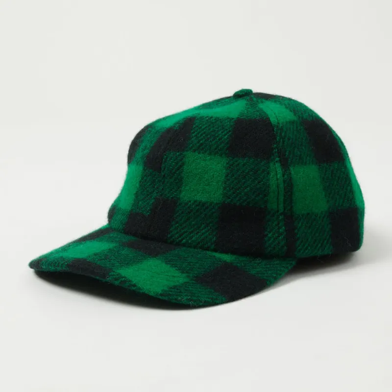 Crown Cap Buffalo Check Ball Cap - Green/Black sold by Son of a Stag