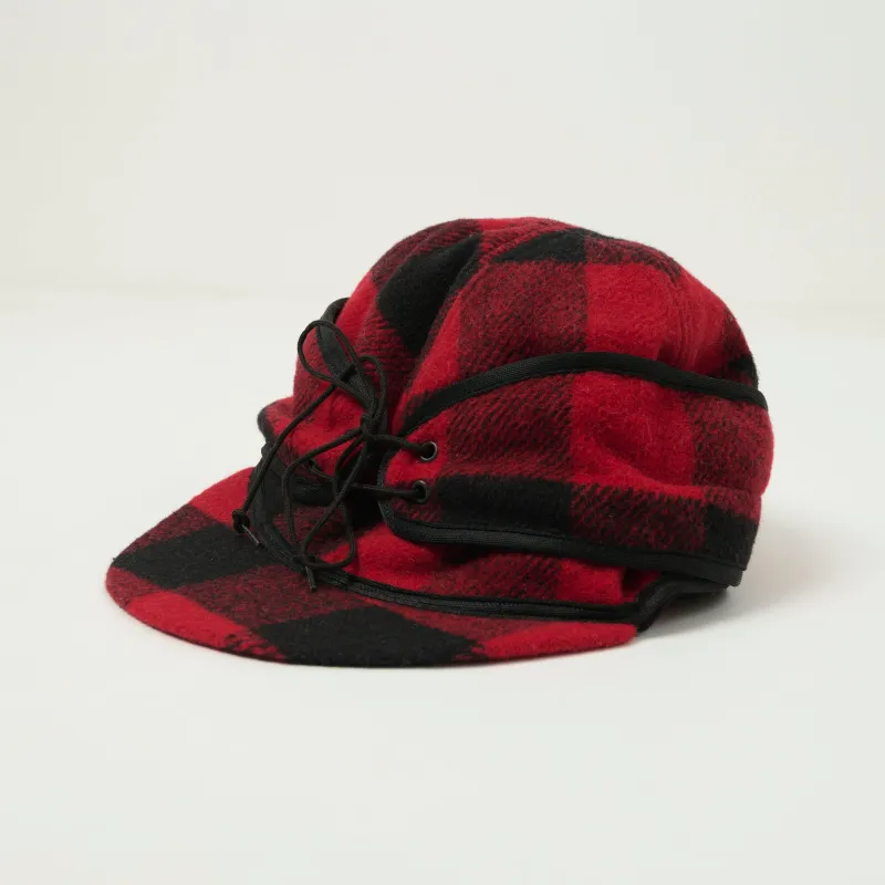 Crown Cap 1-11701 Buffalo Check Railroad Cap - Red/Black sold by Son of a Stag