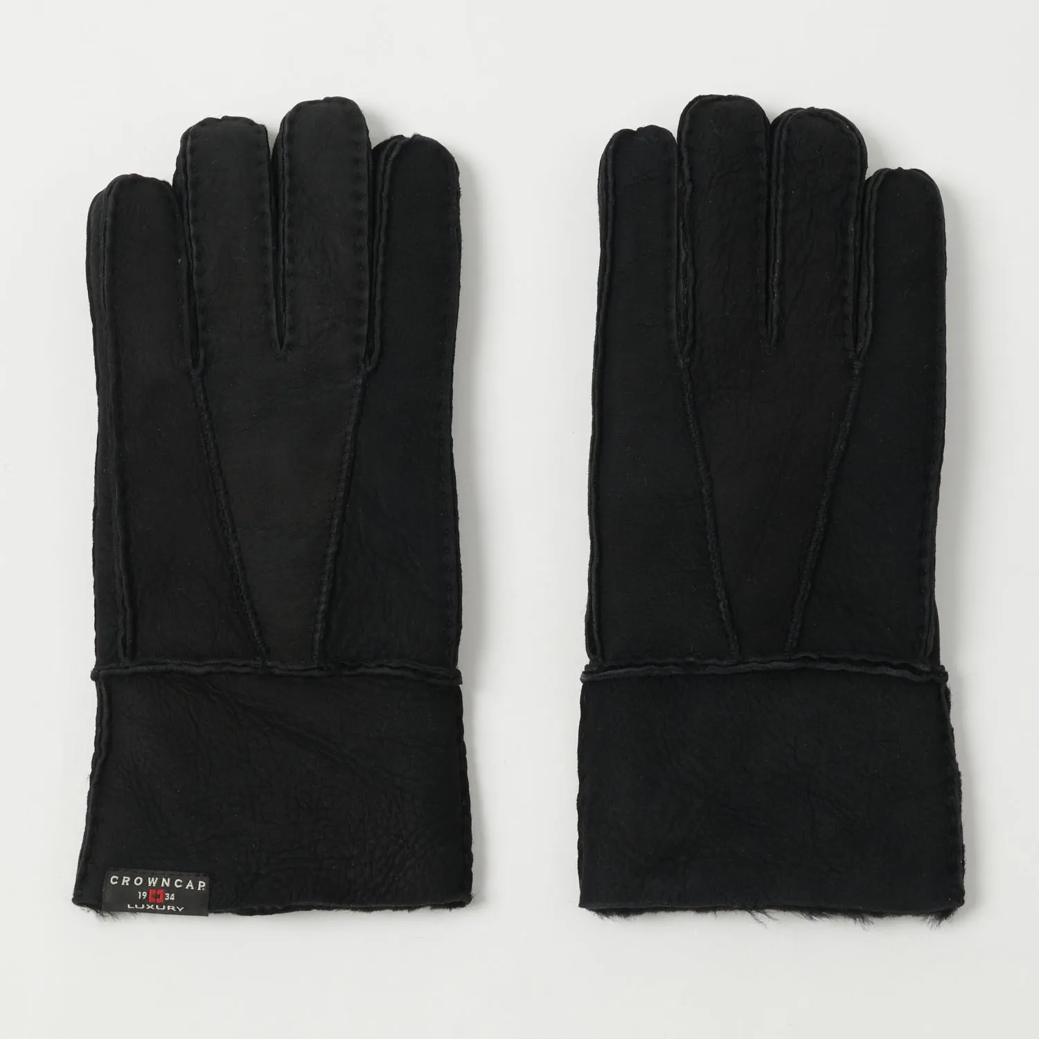 Crown Cap 4-01615 Shearling Gloves - Black sold by Son of a Stag